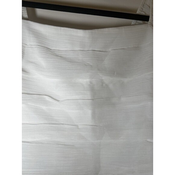 Hollister White Cream Chiffon Square Long Sleeve Crop Top Blouse Medium M Fairy - Picture 6 of 7